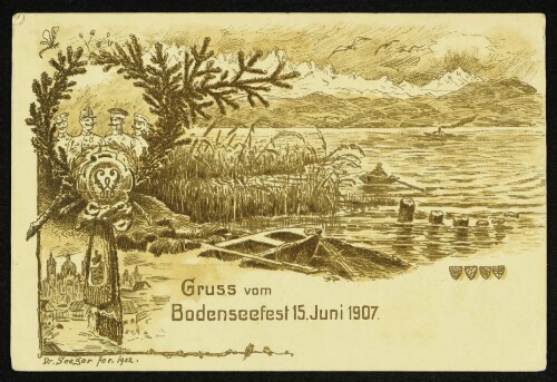 Gruss vom Bodenseefest 15. Juni 1907