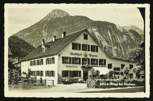 Bings bei Bludenz, Gasthof Sonne