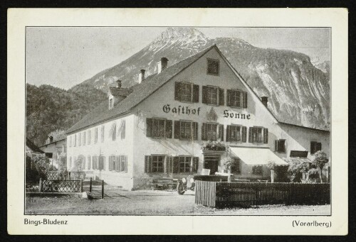 Bings-Bludenz (Vorarlberg) - Gasthof Sonne