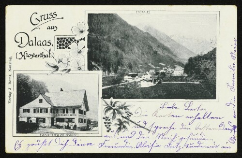 Gruss aus Dalaas (Klosterthal)