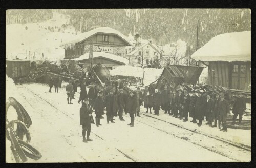 Eisenbahnunglück im Bahnhof Dalaas