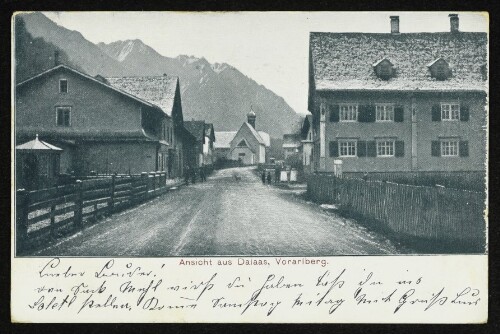 Ansicht aus Dalaas, Vorarlberg.