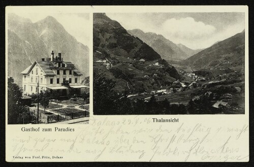 Gasthof zum Paradies : Thalansicht