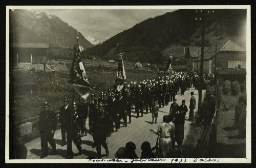 Feuerwehr-Jubiläum 1933 in Dalaas