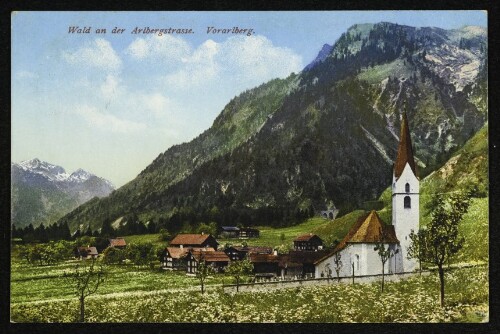 Wald an der Arlbergstrasse. Vorarlberg.