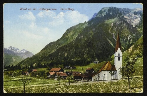 Wald an der Arlbergstrasse. Vorarlberg