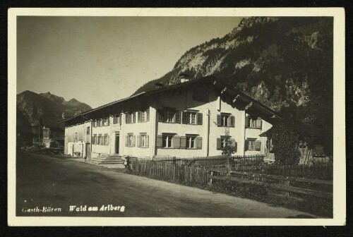 Gasth.-Bären Wald am Arlberg