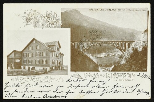 Gruss aus Klösterle am Arlberge : Wäldli-Tobel-Viaduct bei Klösterle a. Arlberge