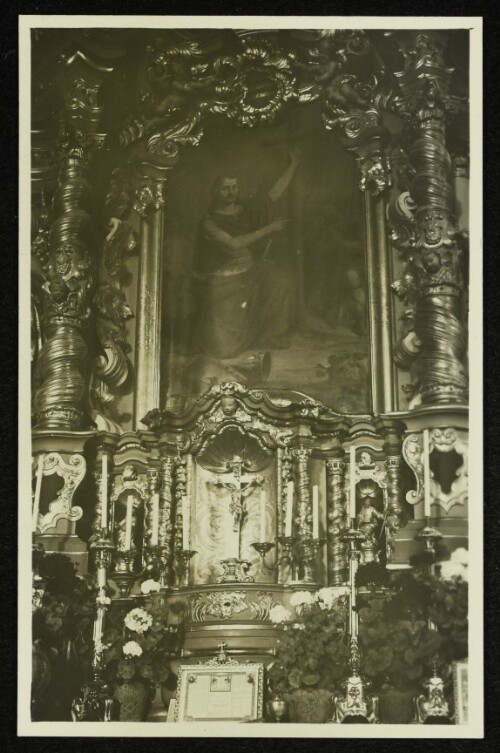 Dalaas, Hochaltar der Pfarrkirche hl. Oswald