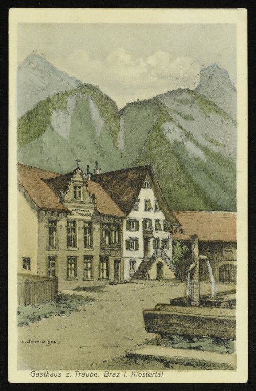 Gasthaus z. Traube, Braz i. Klostertal