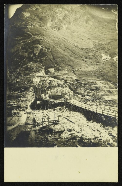 Spullersee - Baustelle des Kraftwerks