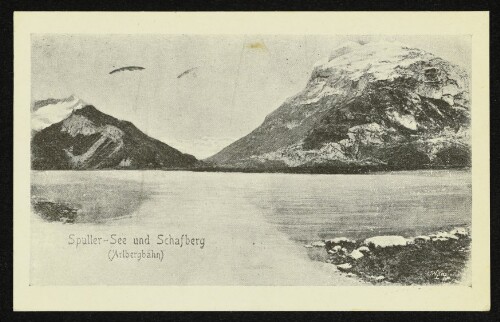Spuller-See und Schafberg (Arlbergbahn)