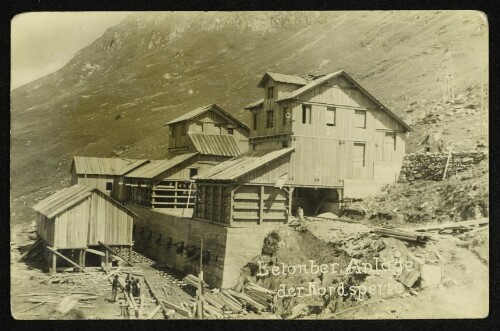 Betonber. Anlage der Nordsperre