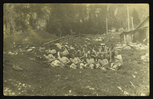 Männergruppe am Spullersee
