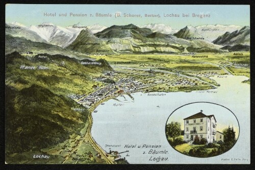 Hotel und Pension z. Bäumle (B. Schorer, Besitzer), Lochau bei Bregenz