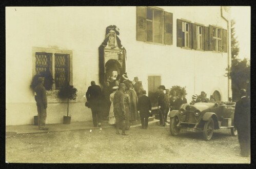 Kaiser Karl I. und Kaiserin Zita im Reservespital Schloss Hofen in Lochau