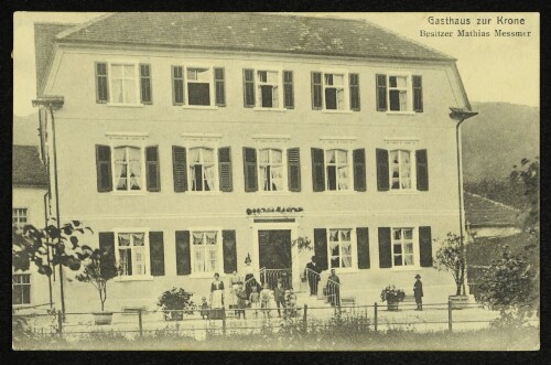 Gasthaus zur Krone, Besitzer Mathias Messmer