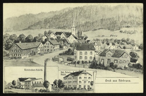 Gruß aus Hörbranz : Wolldecken-Fabrik. Skt. Josefs-Heim