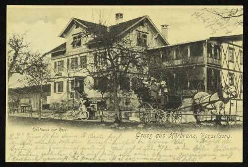 Gruss aus Hörbranz, Vorarlberg : Gasthaus zur Rose