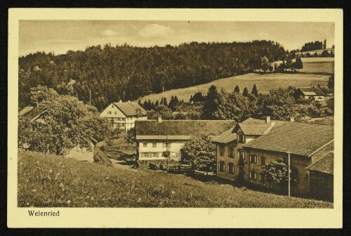 Weienried (Vorarlberg) am Wege: Scheidegg - Pfänder : Österreichische Grenzstation