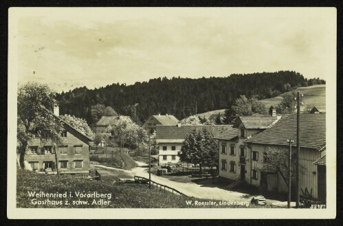 Weihenried in Vorarlberg, Gasthaus zum schwarzen Adler