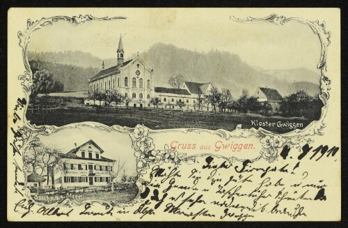 Gruss aus Gwiggen : Kloster Gwiggen : Gasthaus z. Stern