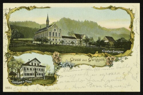 Gruss aus Gwiggen : Kloster Gwiggen : Gasthaus z. Stern