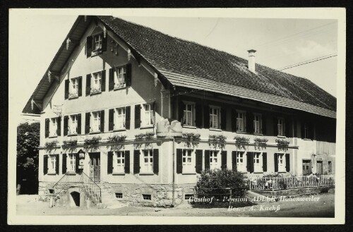 Gasthof - Pension Adler Hohenweiler Bes. A. Kaehs