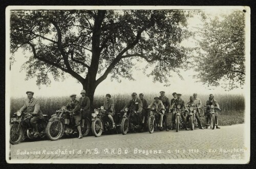 Bodensee Rundfahrt d. M.S. A.R.B.Ö. Bregenz. a. 18. V. 1930 zu Konstanz