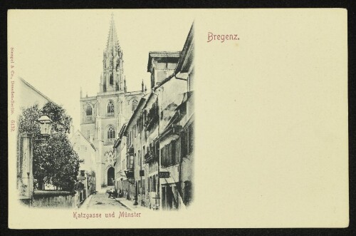 Bregenz. Katzgasse und Münster