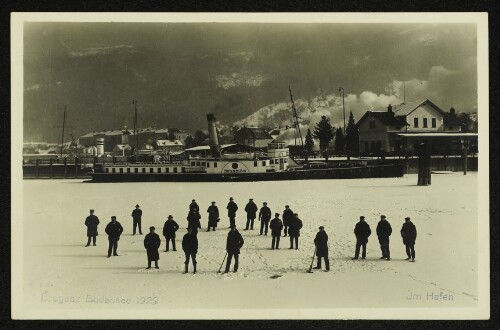 Bregenz Bodensee 1929 : Im Hafen