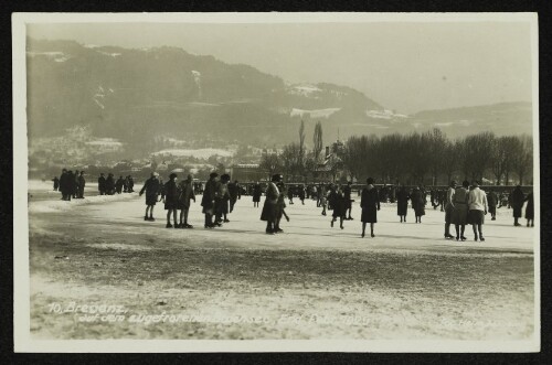 10. Bregenz, auf dem zugefrorenen Bodensee, End. Febr. 1929
