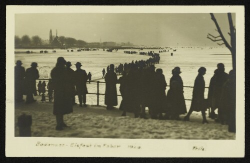 Bodensee - Eisfest im Feber 1929.