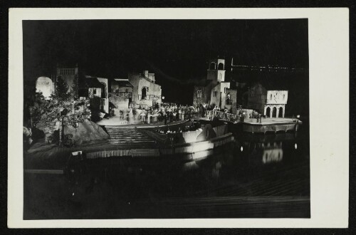 Bregenzer Festspiele 1950 - Aufführung der Operette  Gasparone  auf der Seebühne