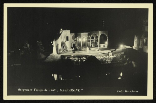 Bregenzer Festspiele 1950  Gasparone 