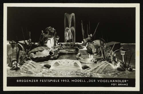 Bregenzer Festspiele 1952, Modell  Der Vogelhändler 