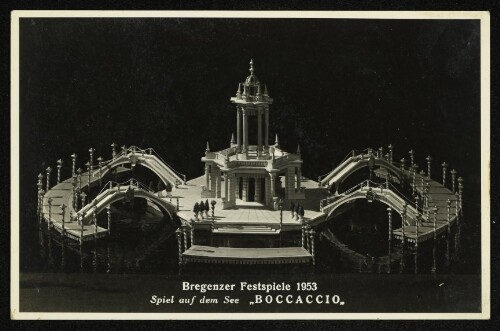 Bregenzer Festspiele 1953 : Spiel auf dem See  Boccaccio 