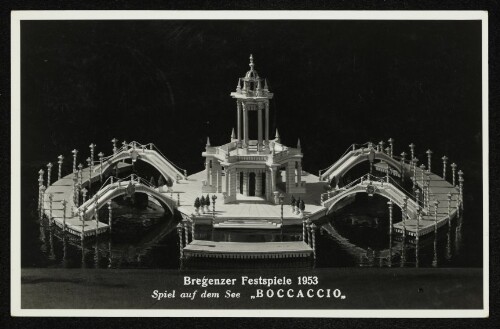 Bregenzer Festspiele 1953 - Spiel auf dem See  Boccaccio 