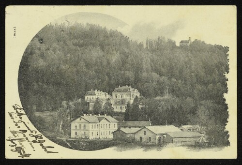 Bregenz, Dominikanerinnenkloster Marienberg, im Hintergrund der Gebhardsberg mit Kapelle
