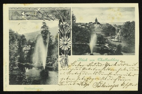 Thalbachanlage. Blick von Thalbachberg