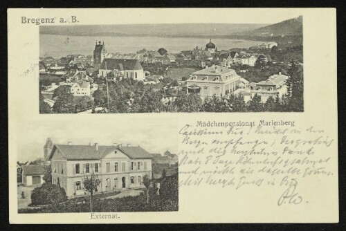 Bregenz a. B. - Mädchenpensionat Marienberg, Externat