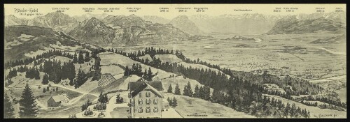 Pfänder-Hotel : Blick gegen Süden