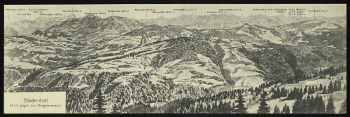 Pfänder-Hotel - Blick gegen den Bregenzerwald