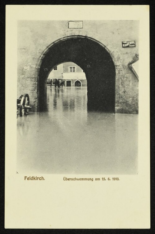 Feldkirch. Überschwemmung am 15. 6. 1910.