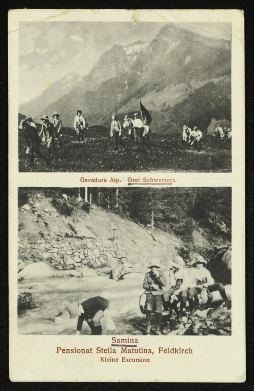 Pensionat Stella Matutina, Feldkirch - Kleine Excursion : Gavadura Alp. Drei Schwestern. Samina.