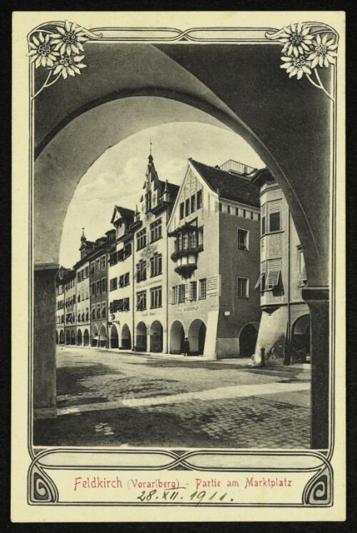 Feldkirch (Vorarlberg) - Partie am Marktplatz