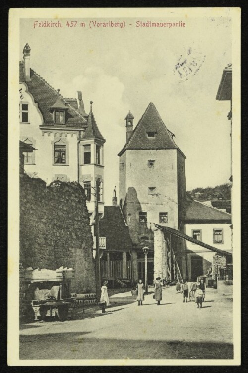 Feldkirch, 457 m (Vorarlberg) - Stadtmauerpartie