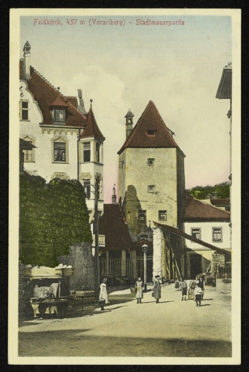 Feldkirch, 457 m (Vorarlberg) - Stadtmauerpartie