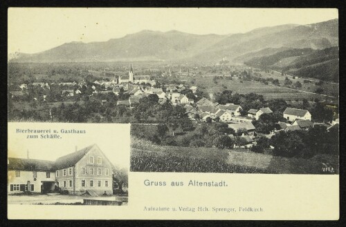 Gruss aus Altenstadt : Bierbrauerei u. Gasthaus zum Schäfle