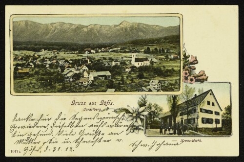 Gruss aus Göfis : Kreuz-Wirth